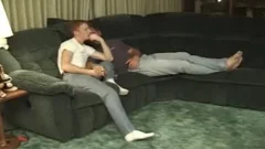 Trevor Michaels enjoys A gay 3some On Tthowdys guy couch
