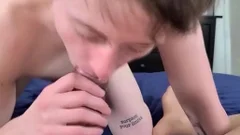Trans man poked