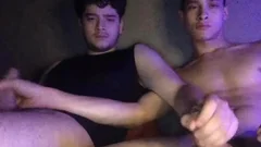2 boyz Touching Each Other's ramrod And Caressing Each Other In Live
