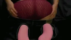 CD In Purple pants, And Pnk Socks