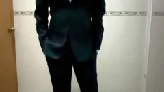 Latino teen In Suit Jerks Off Till cumshot