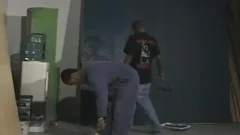 Tired Painters Take A Break And nail On The Floor