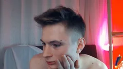 Blond Teenage lad With His Pale Skin wanking