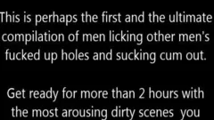 Ultimate homosexual Felch Compilation - Pigs take up with the tongue Barebacked wazoo