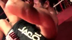 Rough plowing hard alongside muscled pornstar