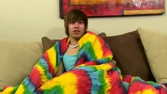 Emo teen Jacking Off His Uncut 10-Pounder And anal Dildoing
