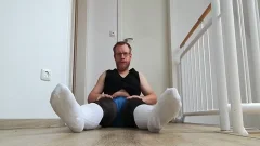 White Socks, hose And A G-string