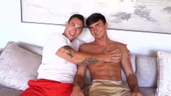Travis Splits Oliver's taut Virgin wazoo For The First Time Ever In A slutty FlipFuck!