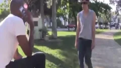 dark lad loves To sperm On A White lad