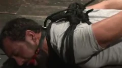 Basement taskmaster pokes unrepining chap