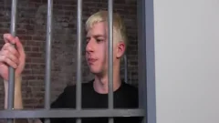 A blonde twink Is Dominated By A darksome chap
