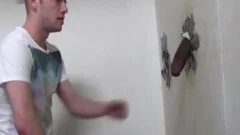 Interracial Gloryhole cock suck