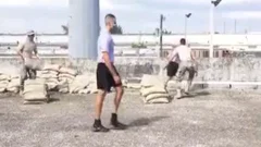 Military dudes Just Having joy dark