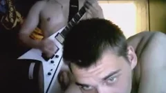 pair Of Russians Horsing Around