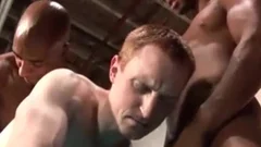 White fellow Taking 2 dark cocks