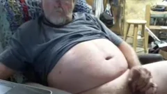 grandad cum On webcam