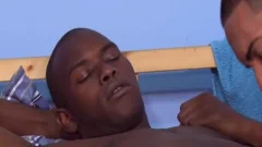 Latin gay Interracial With spunk flow