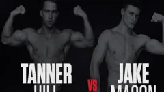 pretty Wrestling Match Bodybuilder Vs chap