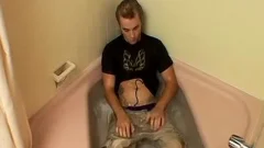 Super kinky Kelly Cooper Jerks His Uncut 10-Pounder In His Briefs
