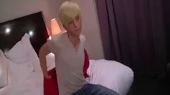 pleasant blonde Skater twink acquires banged