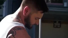 Tattooed boy gets His backdoor Massaged