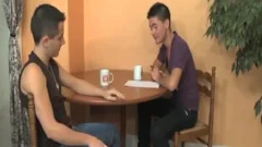 Two young homosexuals cum All Over Each Otthis guyr
