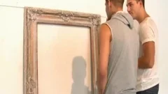 Young couple rides a hard dick