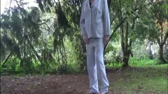 shemale Outdoor Transvestite lingerie Nylon Sounding Urethra