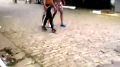 Blond lad get Two black cocks raw