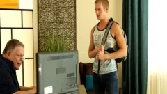 Twink masturbating scene