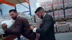 Muscle homosexual ass invasion With ejaculation