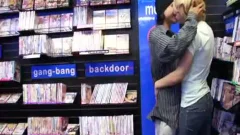 Three boys fuck raw In Sex Shop