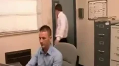 attractive Office lads sucking & pounding