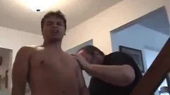 Very dirty guy Spanked