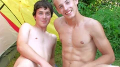 Lucas And Andre enjoy Camping With Blowjobs