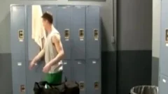 trainer Nails legal age teenager penis In Locker Room