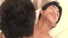 Ramming hard together with wild asian twink boy