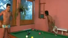 Foursome Sex On Pool Table
