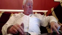 grandad stroke On web camera