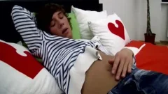 A Teenage Uncut 18 Yr old Named Eros Wanks His lengthy Johnson Up And Down Tell guy Juice shot
