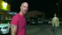 Car Salesman plowed On Lot