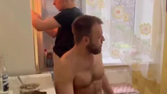 Angry Russian dad Teaches Fag Son A Lesson