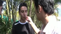 Three Latinos Rawfuck Each Other