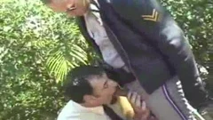 Uniformed Smoking gay Cop And Bear