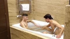 Tub Time Twinks Take a Tumble Together
