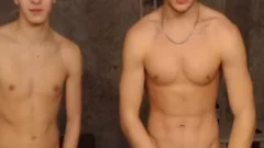 Two homosexual dudes jack off jointly On web camera