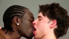 black fellow unprotected White twink
