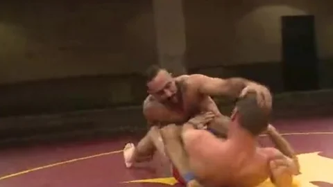 homosexual Wrestling Match With undressping Off Shorts