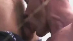 boy gives a great rim job outside