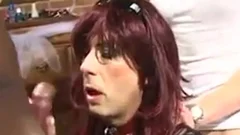 amateur Roleplay tranny receives slammed By Two Plumbers